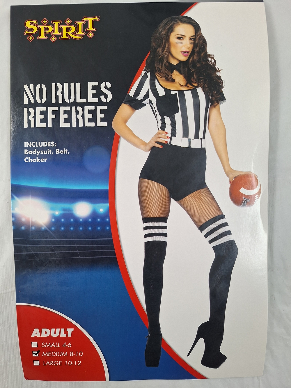 Spirit No Rules Referee Women's Costume - Black & White